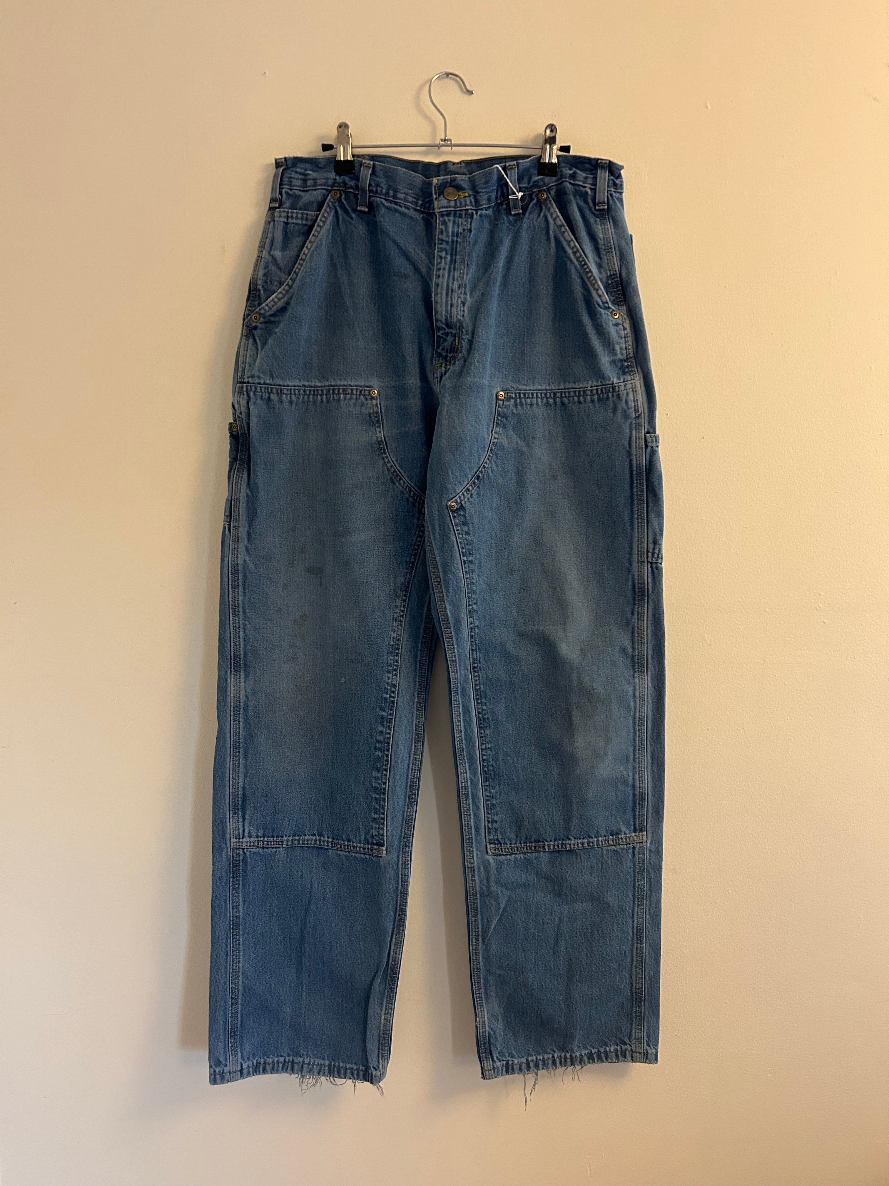 Deep Blue Denim Double Knees