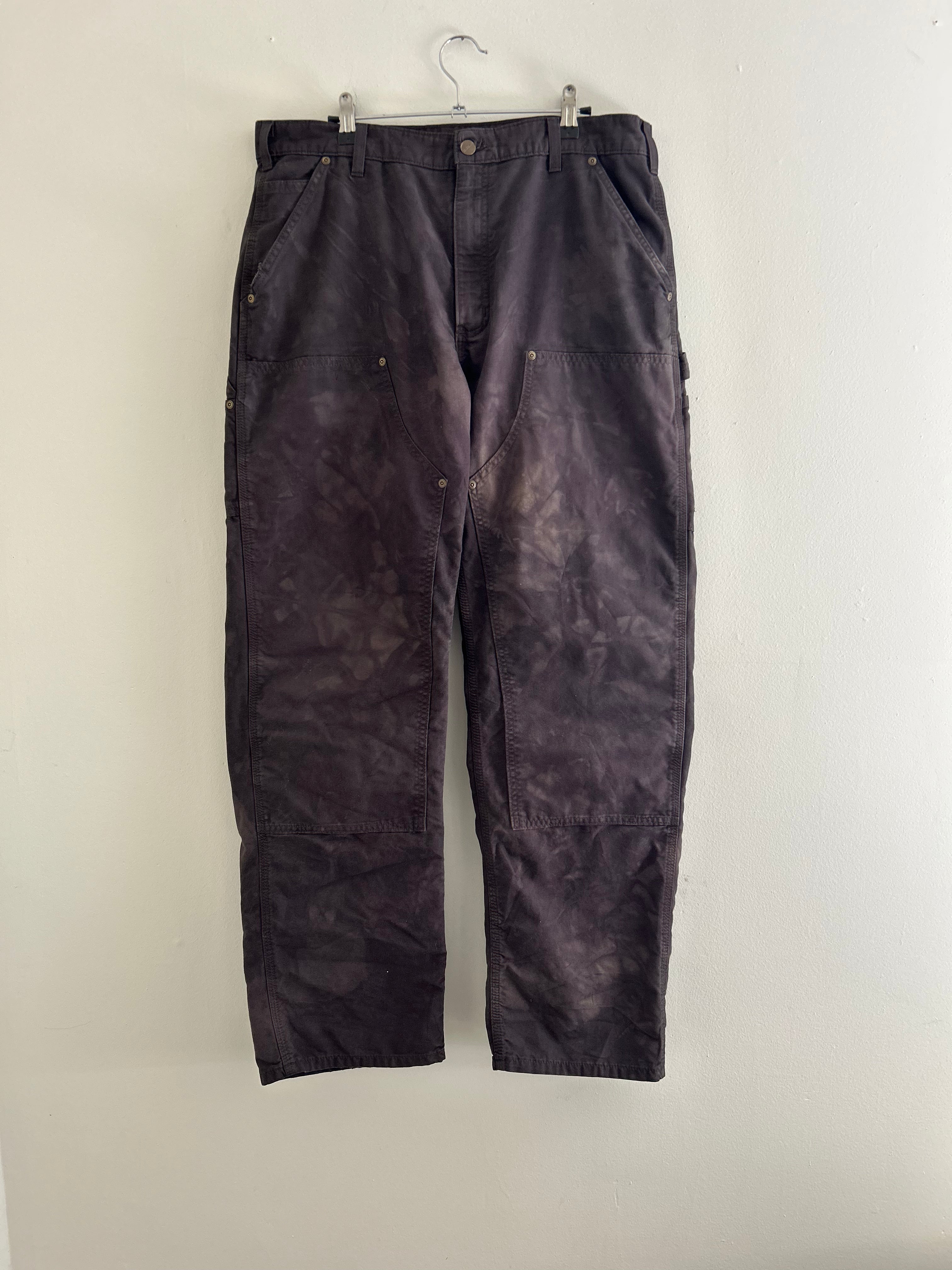 Dark Overdyed Black Carhartt Double Knees