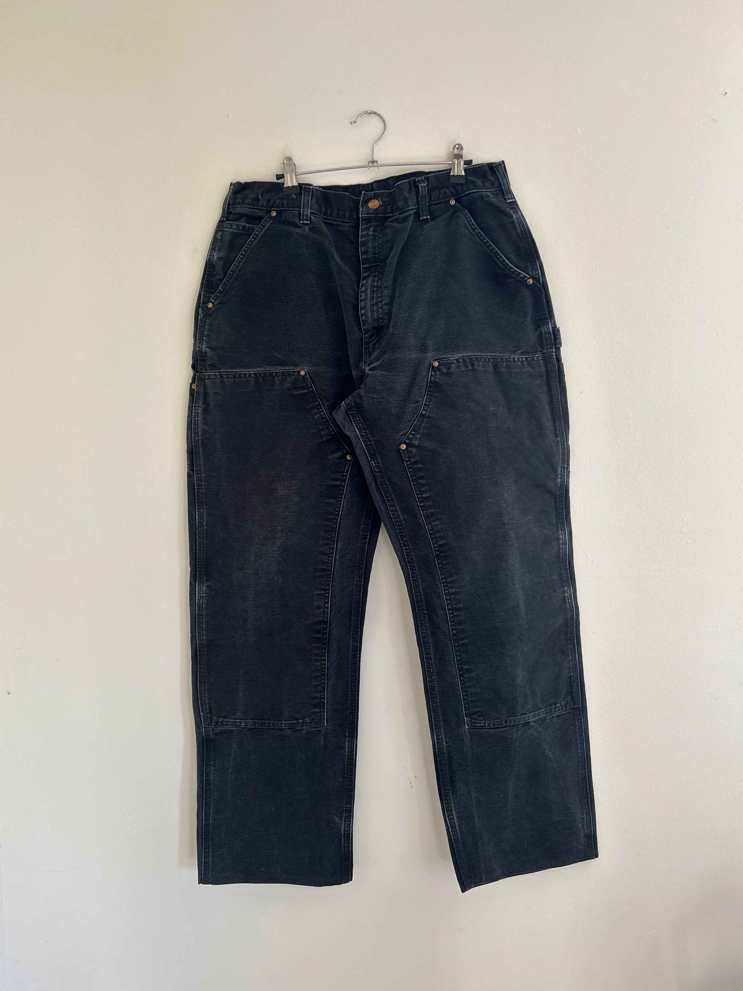 Faded Black Double Knee