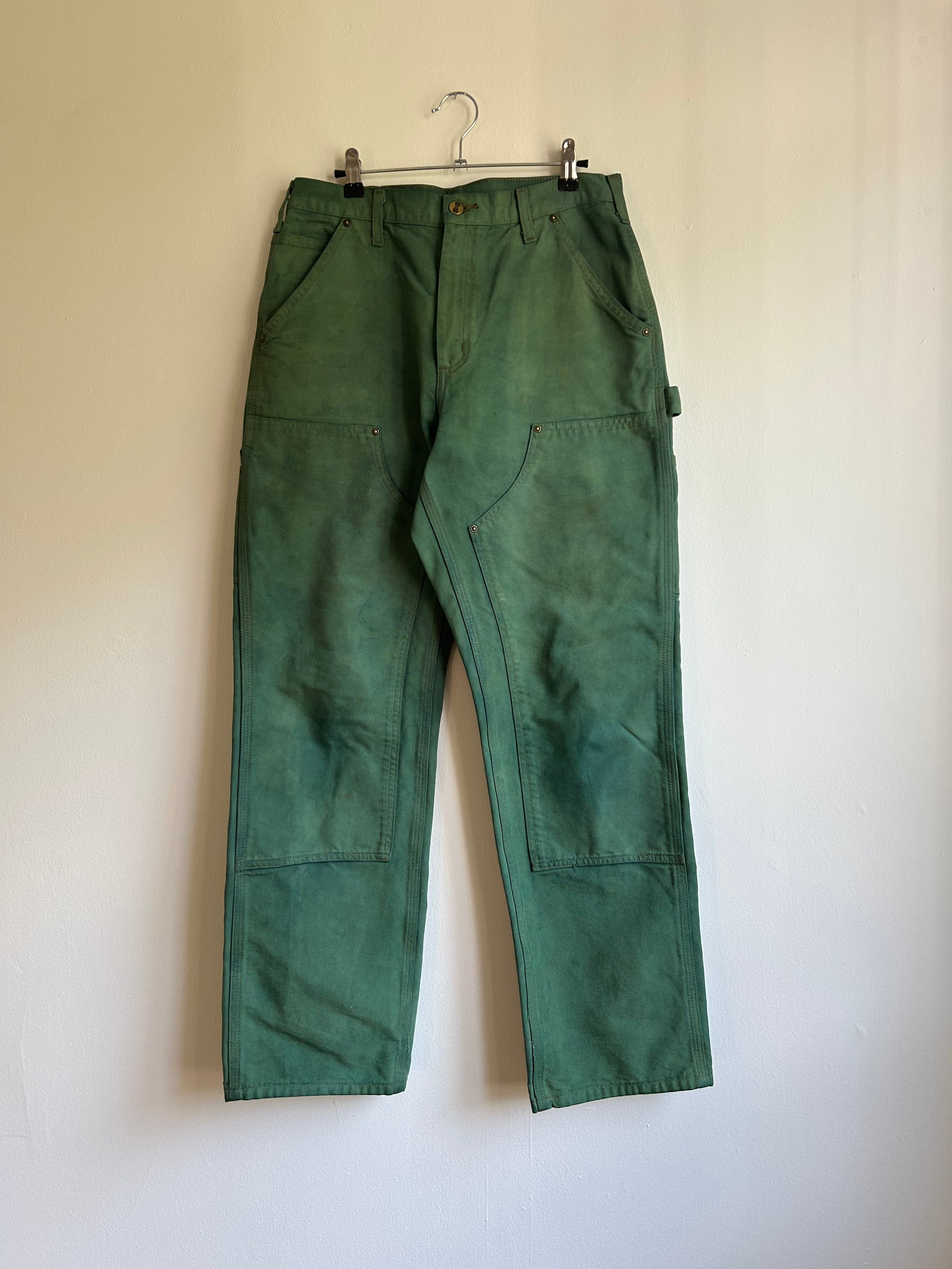 Over-Dyed Green Double Knees