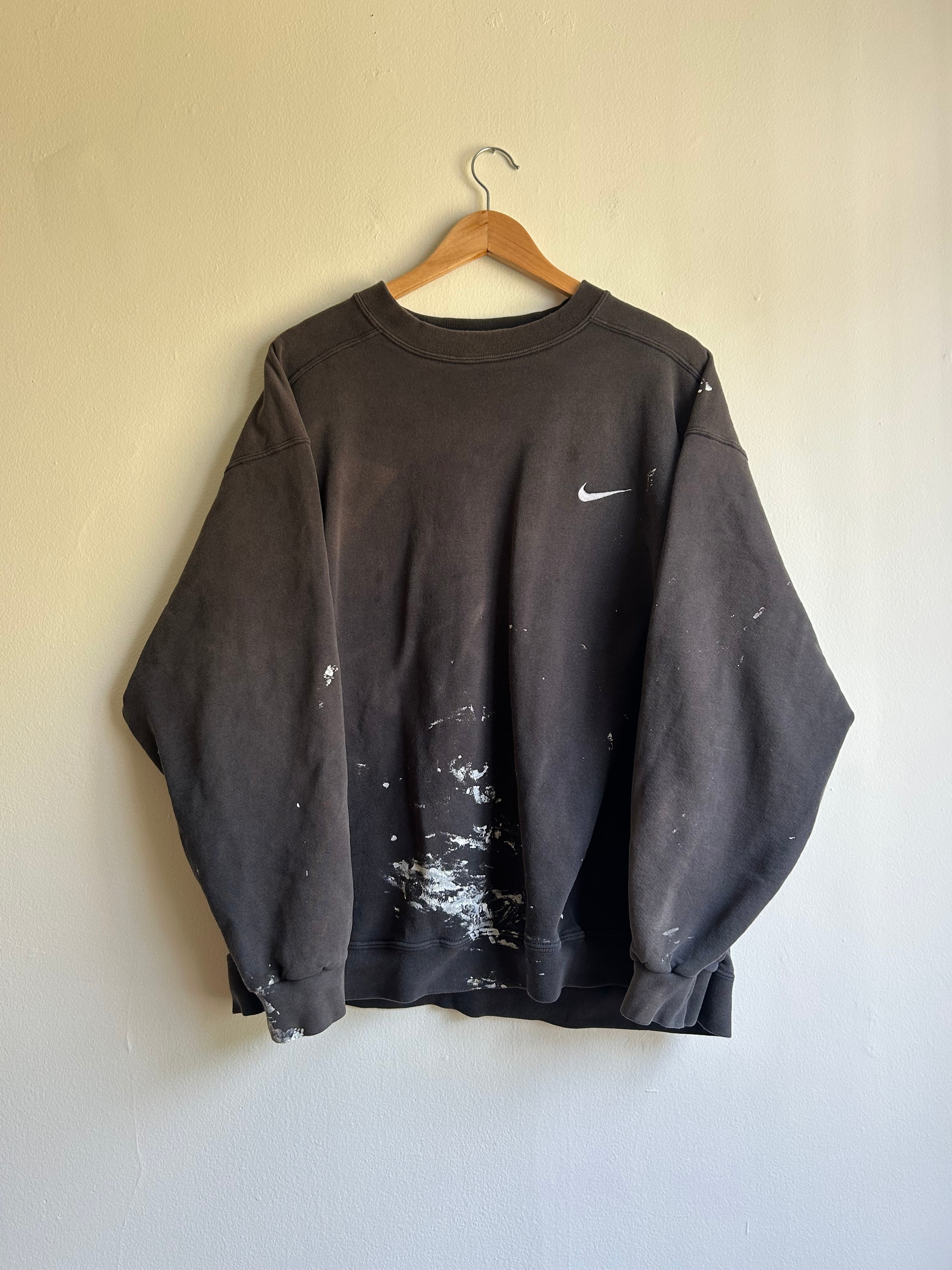 Distressed Stained 90s Nike Crew
