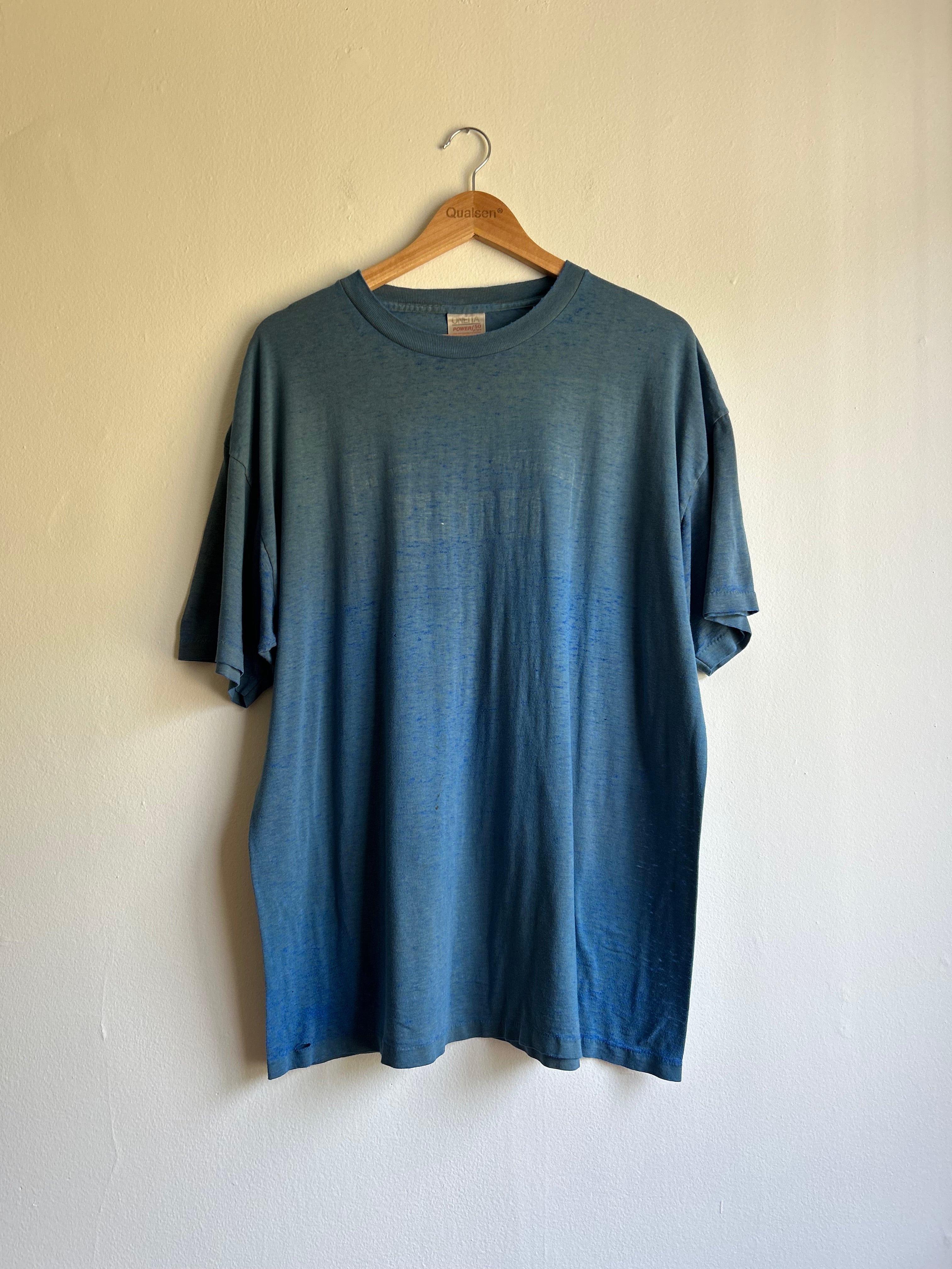 Blue Blank Single-Stich Tee