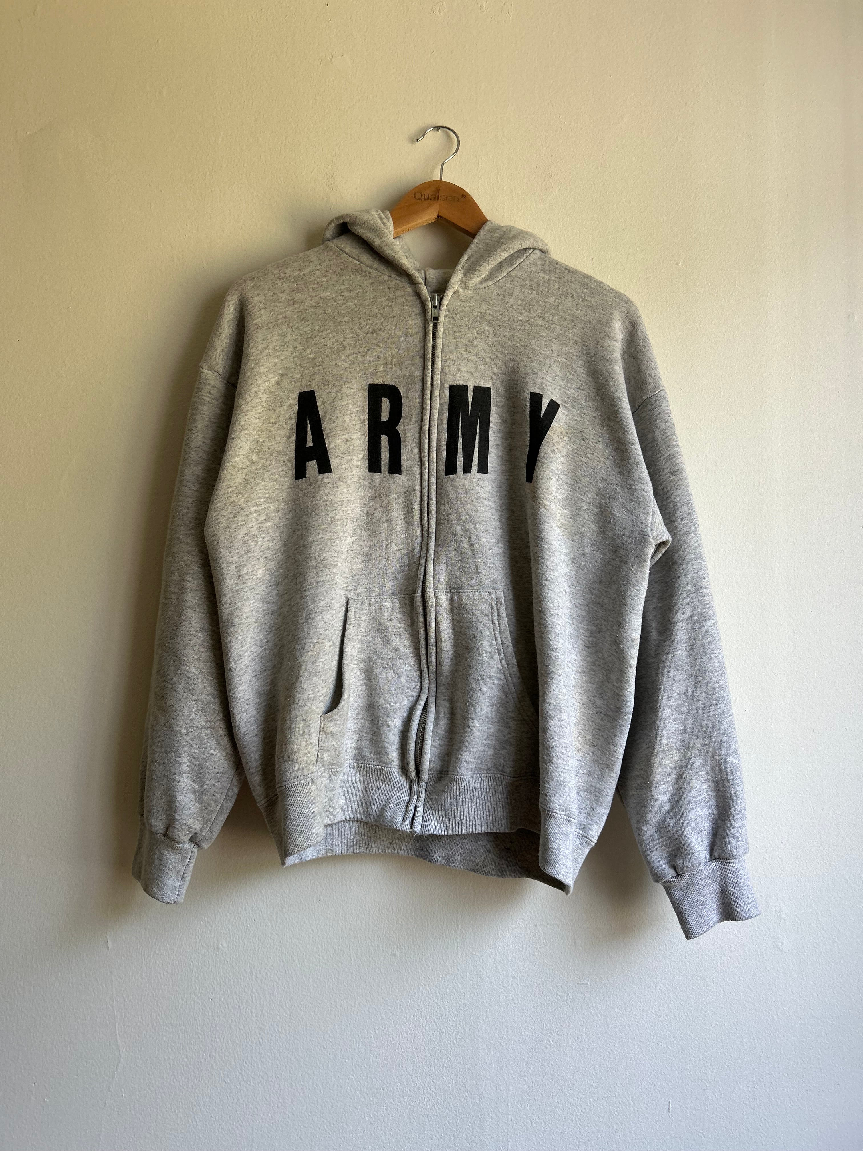 ARMY Cropped Zip Up
