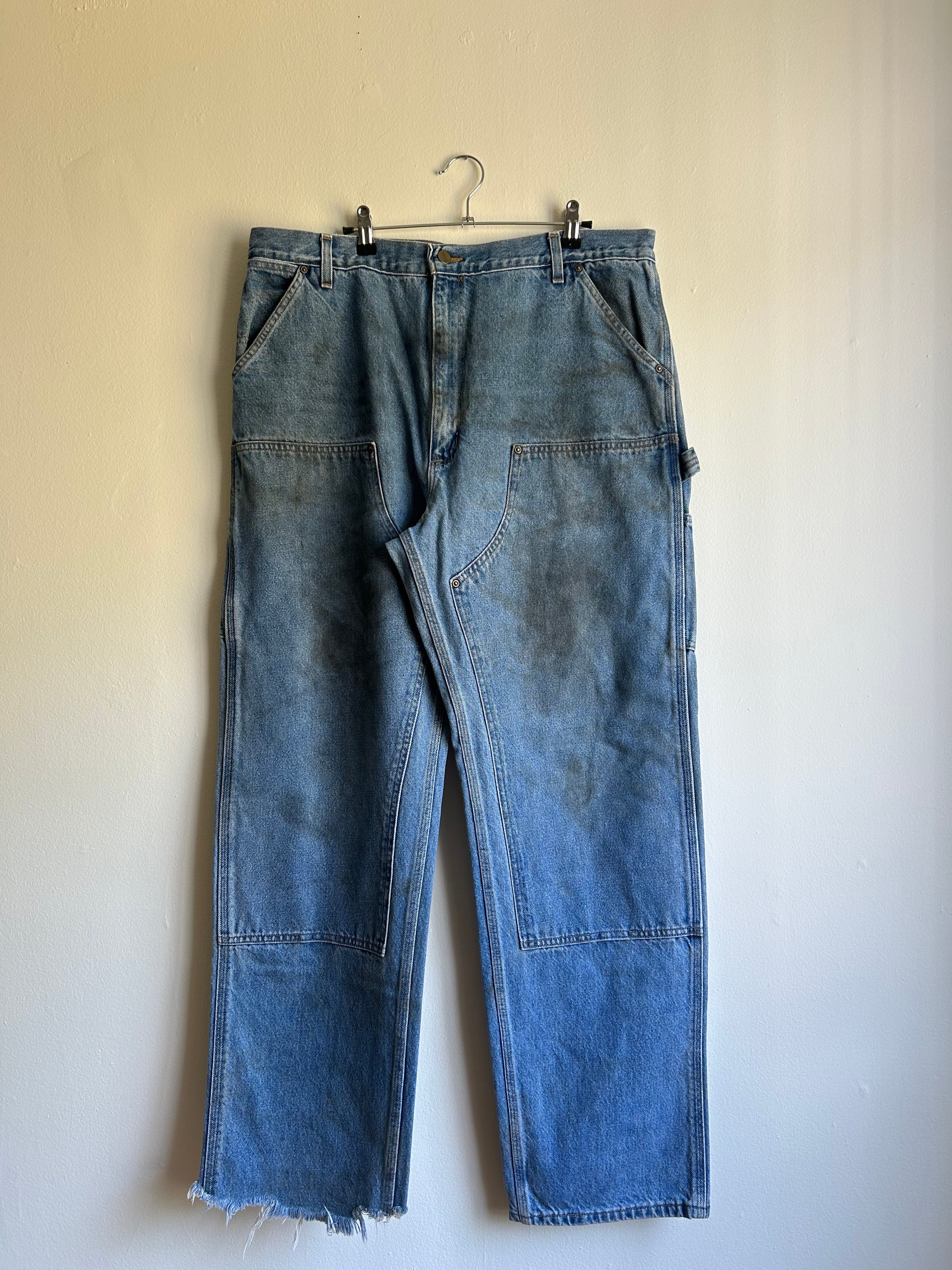 Oil Blotted 90s Denim Carhartt Double Knee